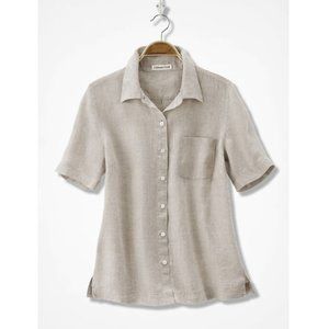 Linen Camp Shirt - Flax